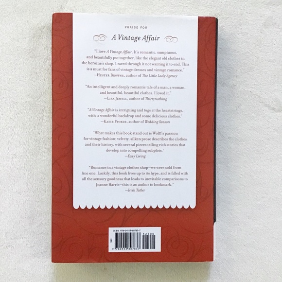 A Vintage Affair Isabel Wolff Novel Hardcover Book Vintage Fashion - Picture 2 of 8